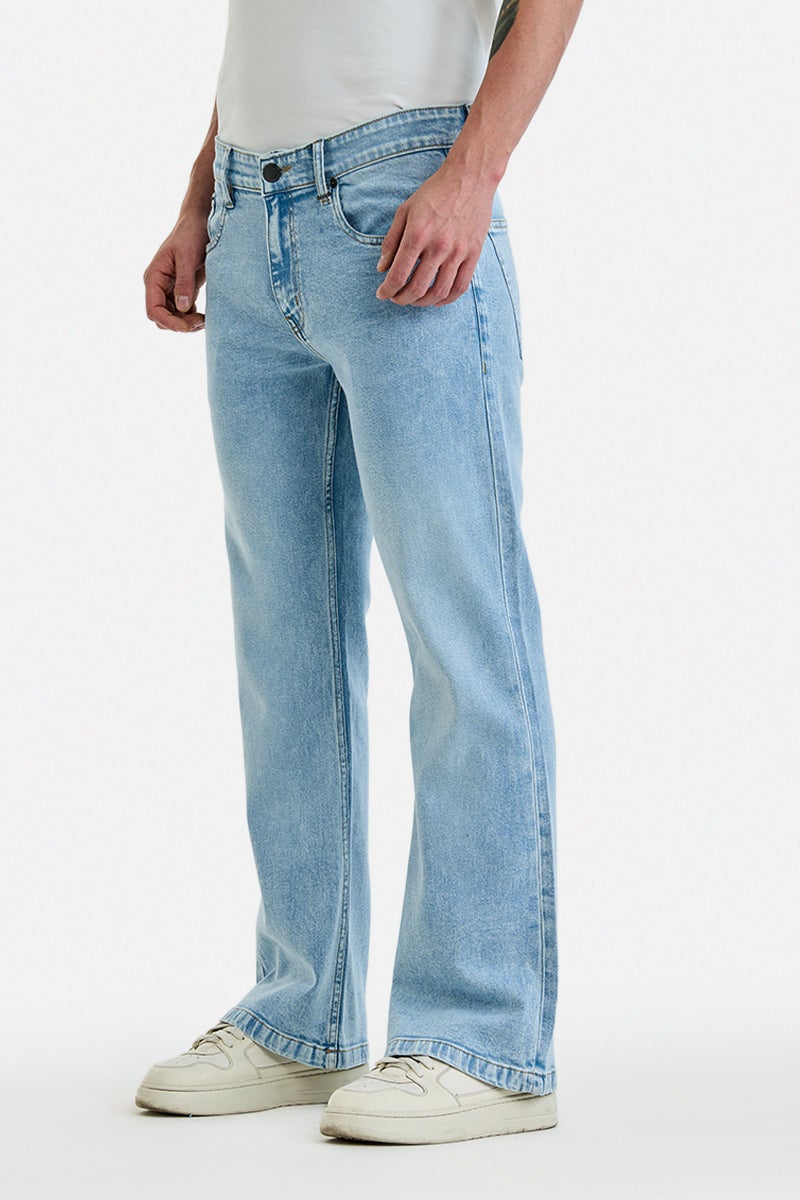 SNITCH Stretch Bootcut Washed Jeans - Image 3